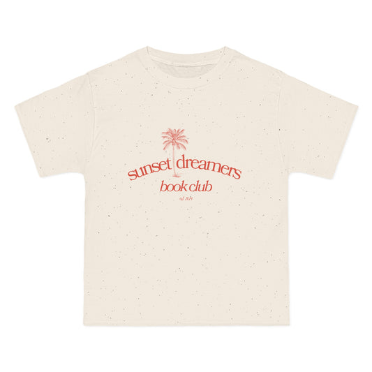 sunset dreamers book club oversized tee