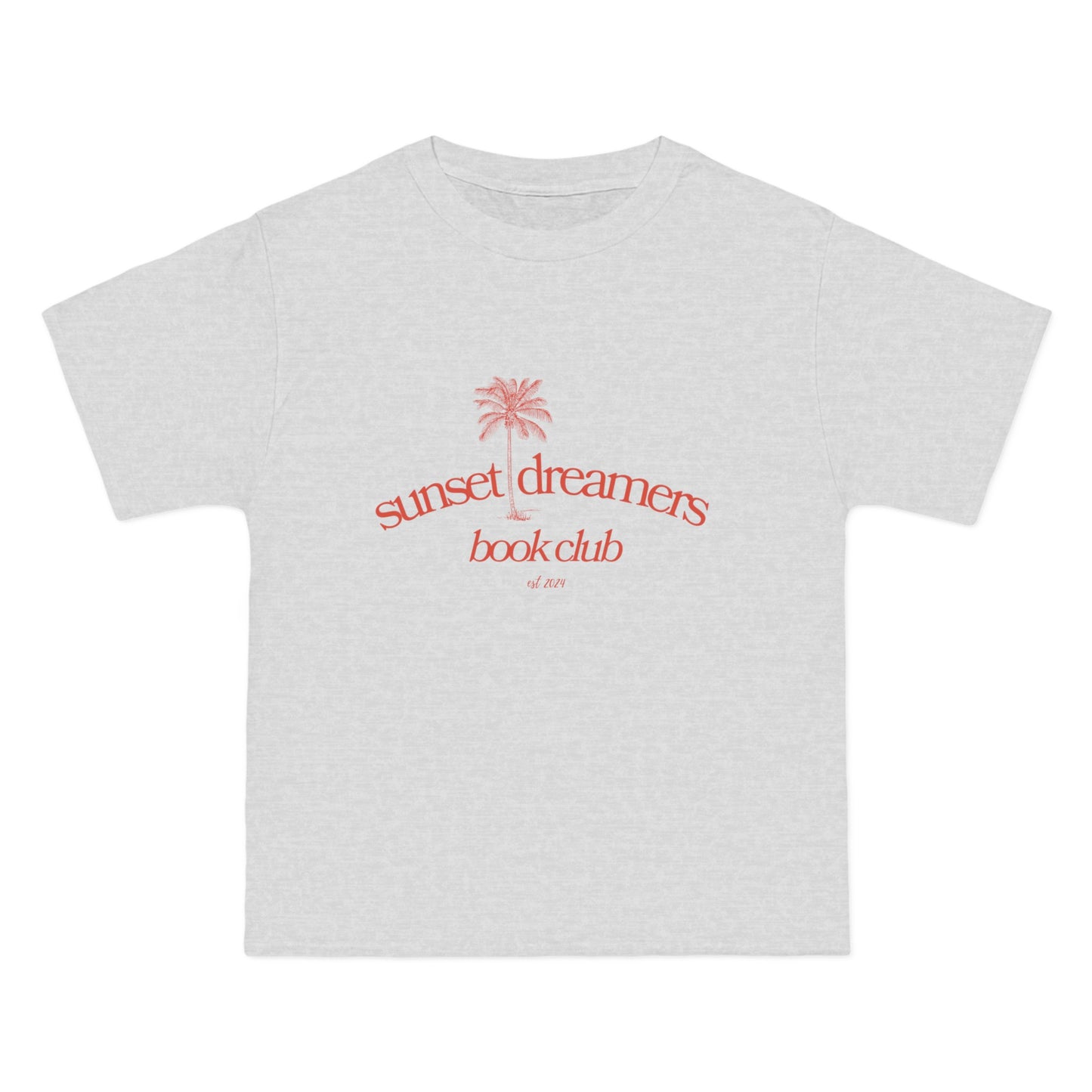 sunset dreamers book club oversized tee